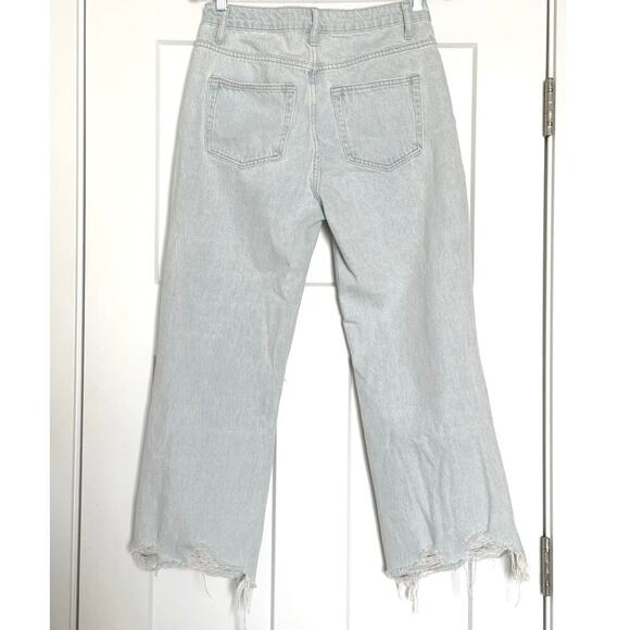 Vervet 90’s Vintage Flare Light Wash Distressed Jeans Womens Size 28 - Picture 4 of 10